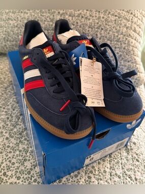 Adidas Samba OG - Size 8 - Blue with Red& White Accents - NWT